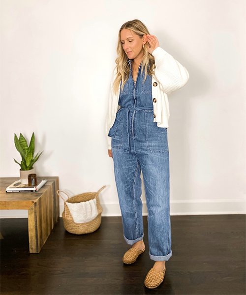 How to Style a Denim Jumpsuit